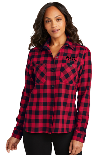 Port Authority Ladies Plaid Flannel Shirt LW669 image thumbnail