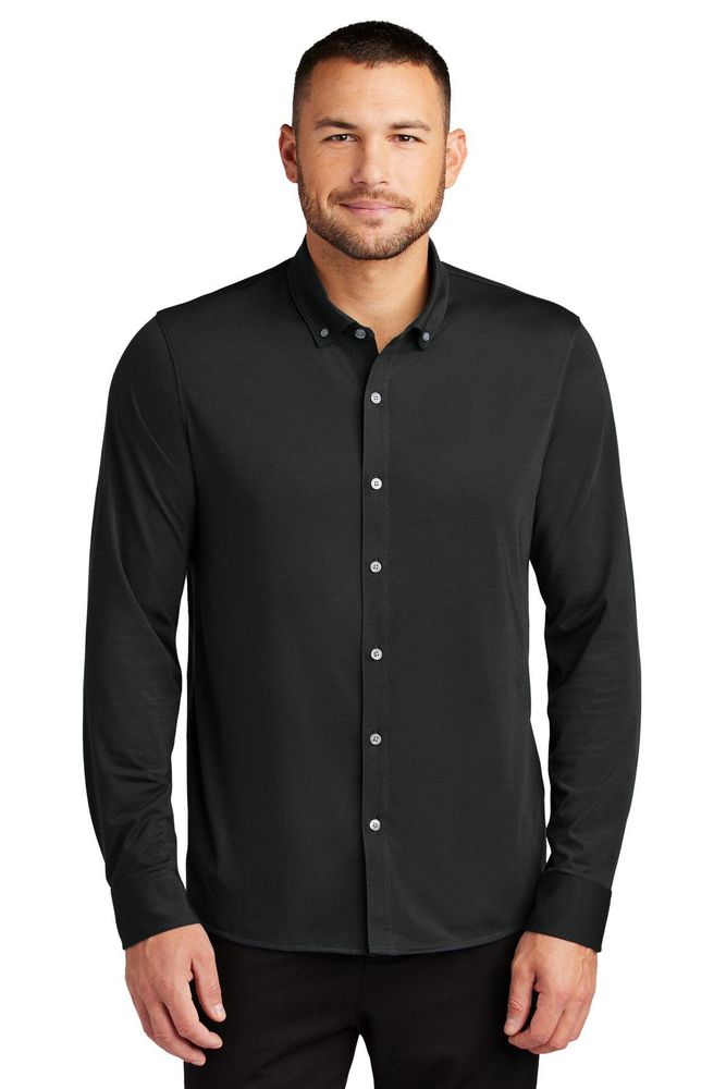 Mercer+Mettle Stretch Jersey Long Sleeve Shirt MM1018 primary image