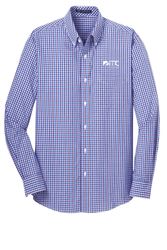 Image of Port Authority Long Sleeve Gingham Easy Care Shirt. S654