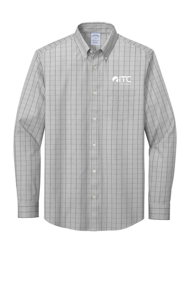 Brooks Brothers Wrinkle-Free Stretch Patterned Shirt BB18008 primary image