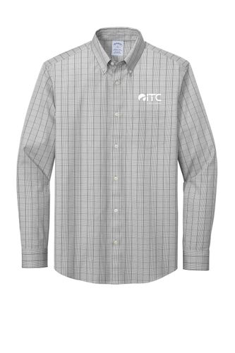 Brooks Brothers Wrinkle-Free Stretch Patterned Shirt BB18008 image thumbnail