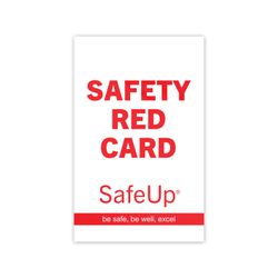Image of White Safety Card without Amplified Logo