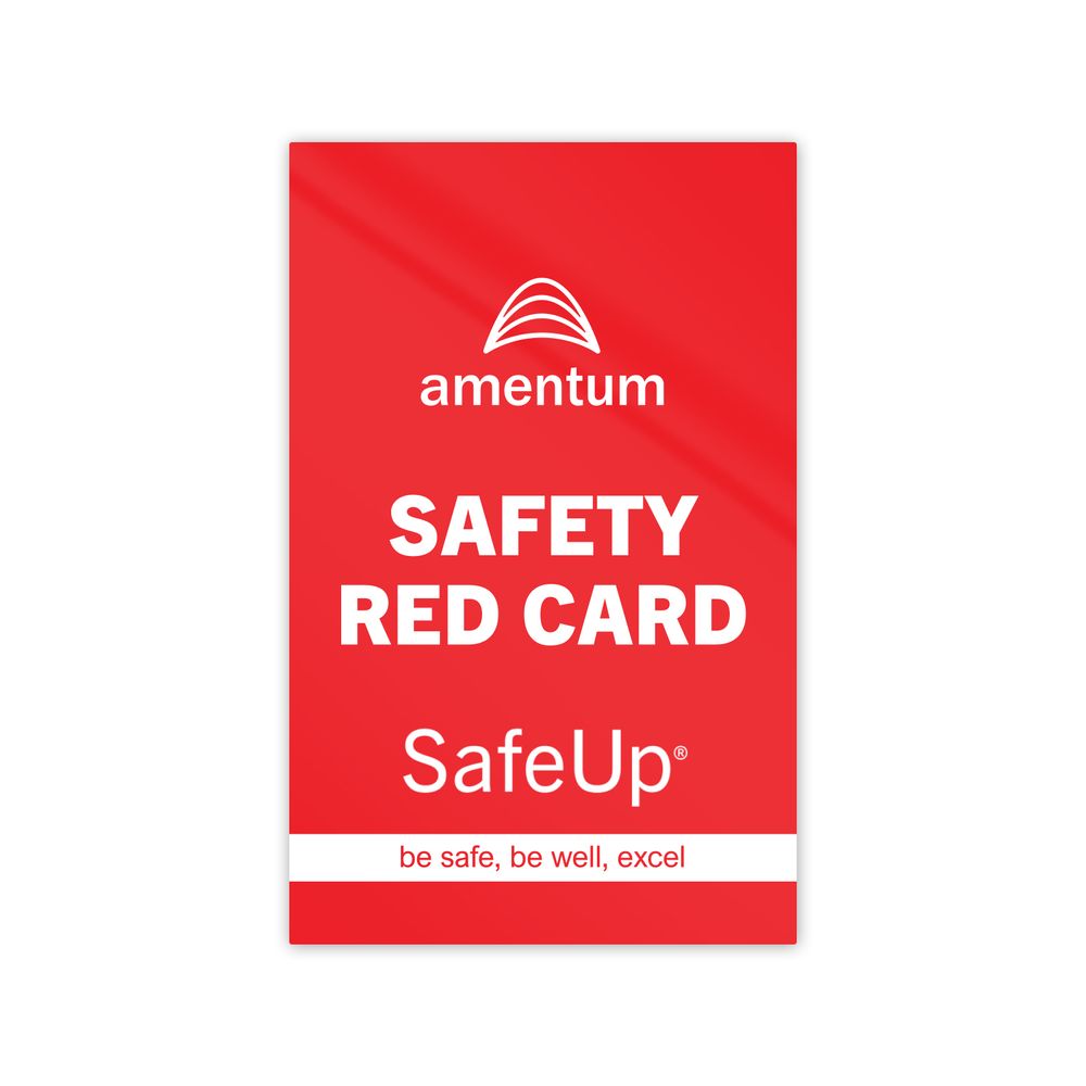 Red Safety Cards with Amplfied Logo primary image