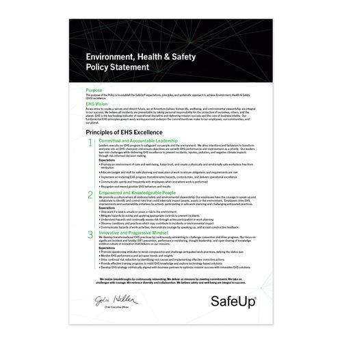 EHS Policy Statement without Logo image thumbnail