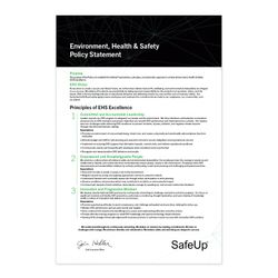 Image of EHS Policy Statement without Logo