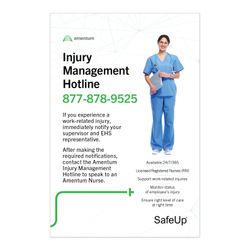 Image of Injury Management Hotline with Logo