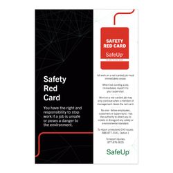 Image of Safety Red Card Poster without Logo