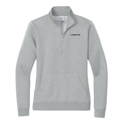 Nike Women's Club Fleece Sleeve Swoosh 1/2-Zip image thumbnail