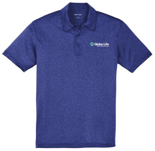 Mens Heathered Polo image thumbnail