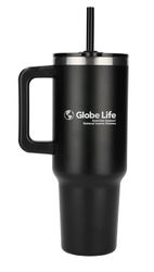 Image of Pinnacle Recycled Travel Tumbler with Straw 40oz