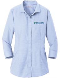 Image of Red House Ladies 3/4 Sleeve Nailhead Non-Iron Shirt