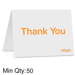 Image of Folded Thank You Note Card