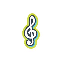 Image of Individual Decal - Treble Clef