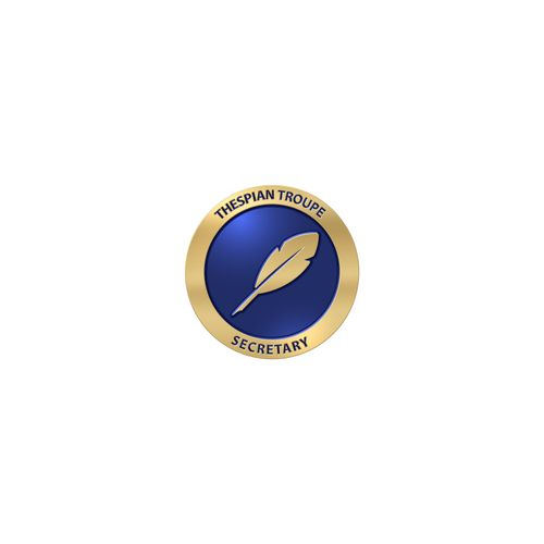 Thespian Troupe Secretary Pin   image thumbnail