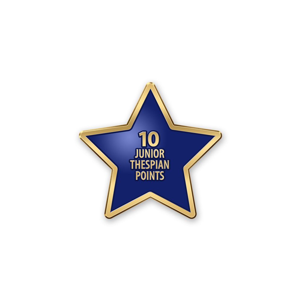 Jr Thespian Point Star Pin  primary image