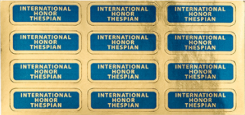 International Honor Thespian Bar (Sheet of 12) primary image