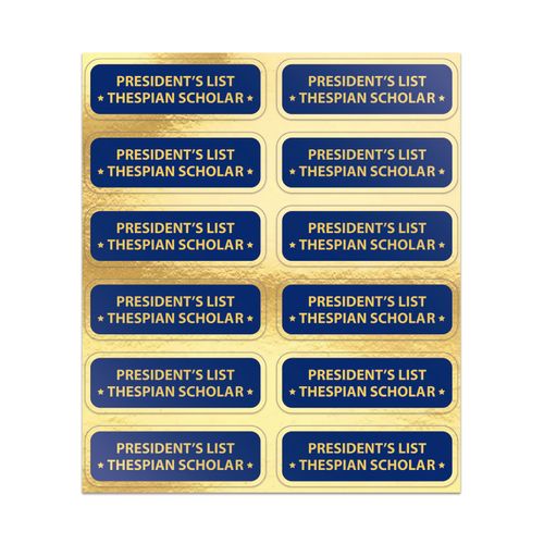 Presidents List Scholar Sticker (Sheet of 12) image thumbnail