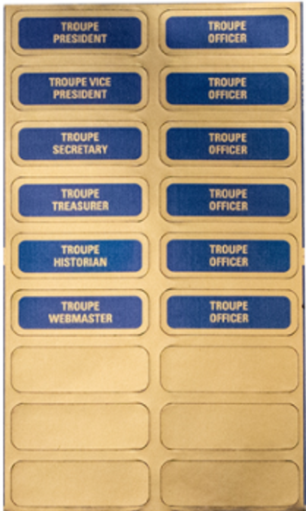 Thespian Officer Sticker (Sheet of 12) primary image