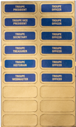 Thespian Officer Sticker (Sheet of 12) image thumbnail