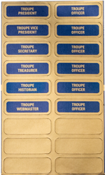 Image of Thespian Officer Sticker (Sheet of 12)