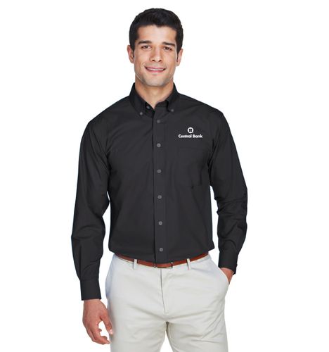 Devon & Jones Men's Crown Collection® Solid Broadcloth Woven Shirt image thumbnail