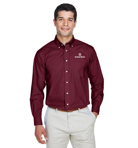 Devon & Jones Men's Crown Collection® Solid Broadcloth Woven Shirt image thumbnail