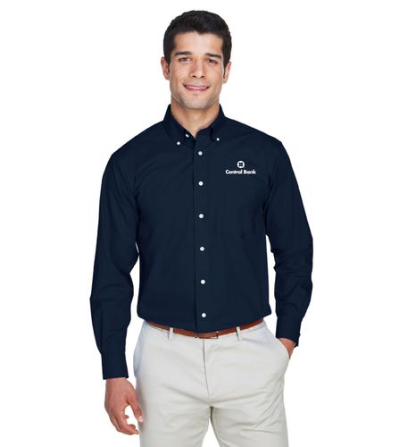 Devon & Jones Men's Crown Collection® Solid Broadcloth Woven Shirt image thumbnail