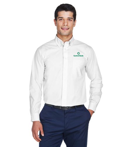 Devon & Jones Men's Crown Collection® Solid Broadcloth Woven Shirt image thumbnail