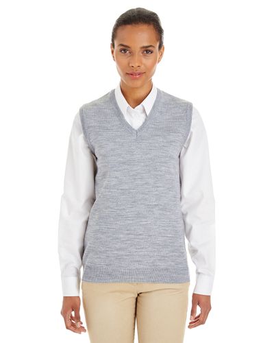 Harriton Ladies' Pilbloc™ V-Neck Sweater Vest image thumbnail