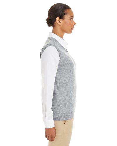 Harriton Ladies' Pilbloc™ V-Neck Sweater Vest image thumbnail