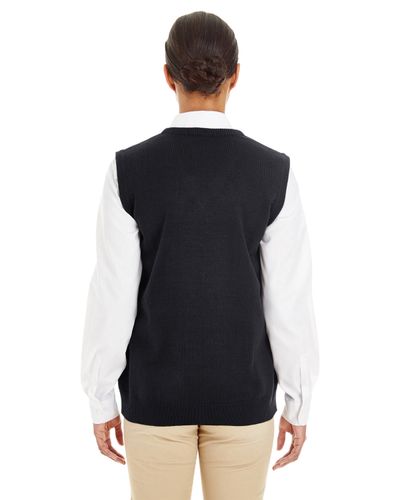 Harriton Ladies' Pilbloc™ V-Neck Sweater Vest image thumbnail