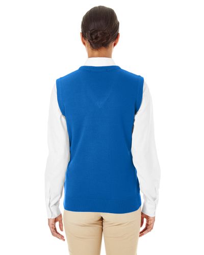 Harriton Ladies' Pilbloc™ V-Neck Sweater Vest image thumbnail