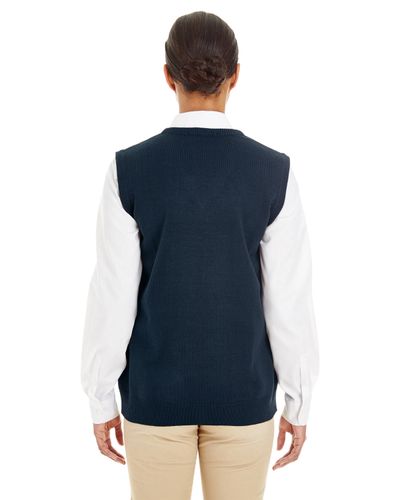 Harriton Ladies' Pilbloc™ V-Neck Sweater Vest image thumbnail