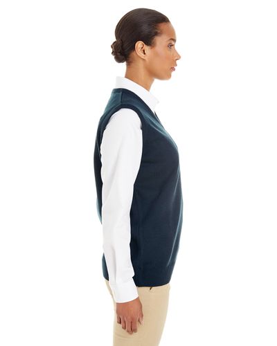 Harriton Ladies' Pilbloc™ V-Neck Sweater Vest image thumbnail