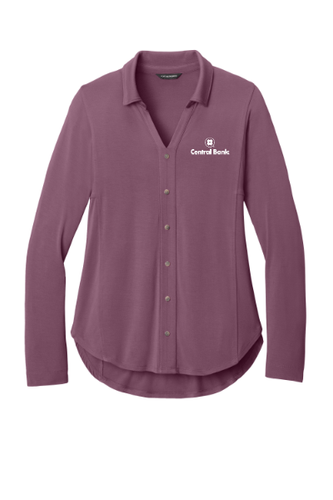 Port Authority Women’s Luxe Knit Button Tunic image thumbnail