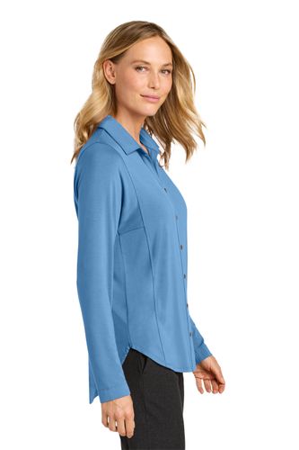 Port Authority Women’s Luxe Knit Button Tunic image thumbnail