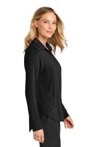 Port Authority Women’s Luxe Knit Button Tunic image thumbnail