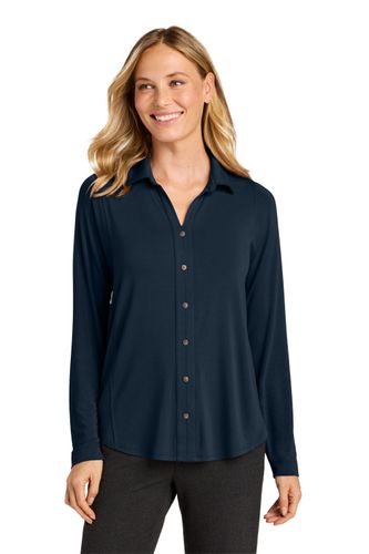 Port Authority Women’s Luxe Knit Button Tunic image thumbnail