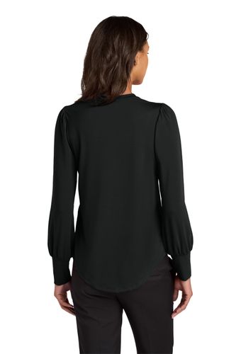 Mercer+Mettle Women’s Stretch Jersey Long Sleeve Blouson Top image thumbnail