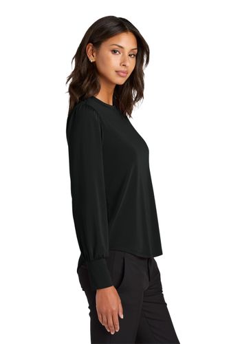 Mercer+Mettle Women’s Stretch Jersey Long Sleeve Blouson Top image thumbnail