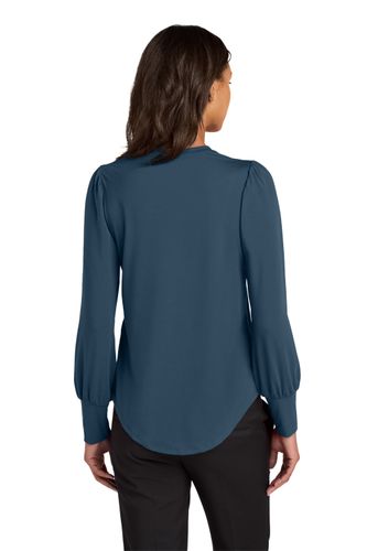 Mercer+Mettle Women’s Stretch Jersey Long Sleeve Blouson Top image thumbnail