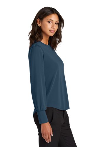 Mercer+Mettle Women’s Stretch Jersey Long Sleeve Blouson Top image thumbnail