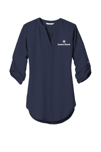 Port Authority Women's 3/4-Sleeve Tunic Blouse image thumbnail