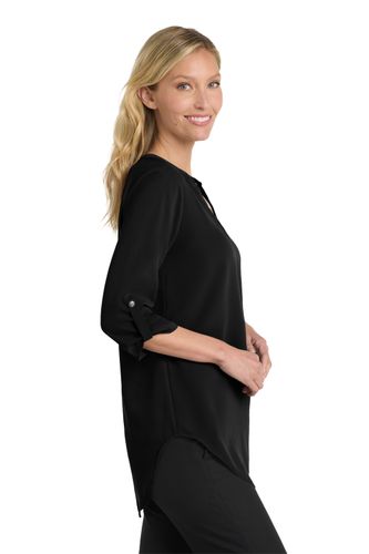 Port Authority Women's 3/4-Sleeve Tunic Blouse image thumbnail