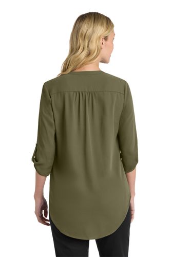 Port Authority Women's 3/4-Sleeve Tunic Blouse image thumbnail