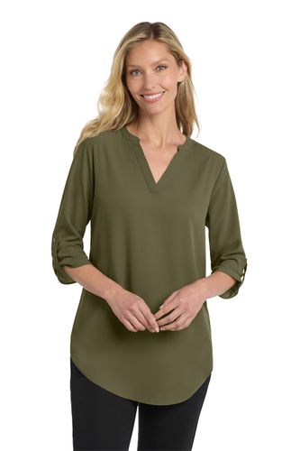 Port Authority Women's 3/4-Sleeve Tunic Blouse image thumbnail
