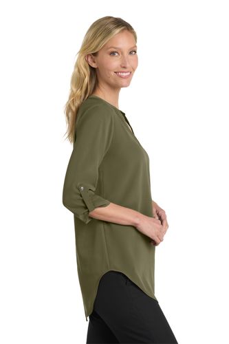 Port Authority Women's 3/4-Sleeve Tunic Blouse image thumbnail