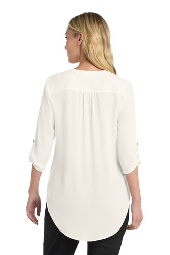 Port Authority Women's 3/4-Sleeve Tunic Blouse image thumbnail