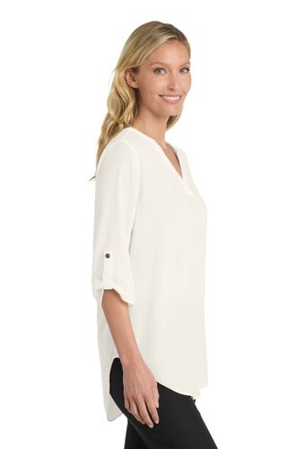 Port Authority Women's 3/4-Sleeve Tunic Blouse image thumbnail