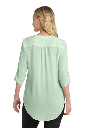 Port Authority Women's 3/4-Sleeve Tunic Blouse image thumbnail